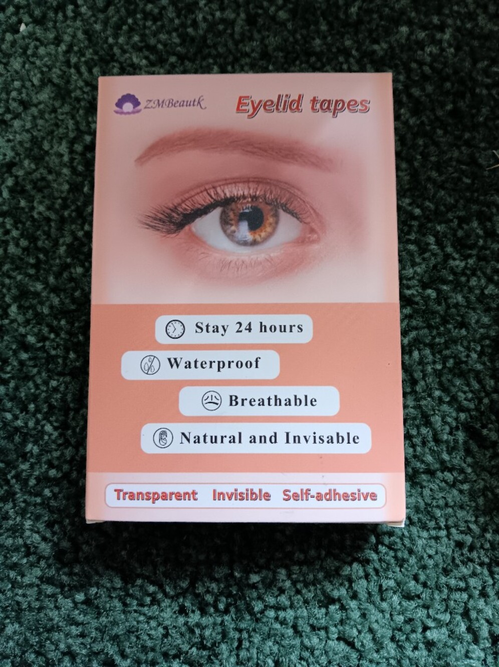 Transparent Invisible Self-adhesive Eye Tape - Peach